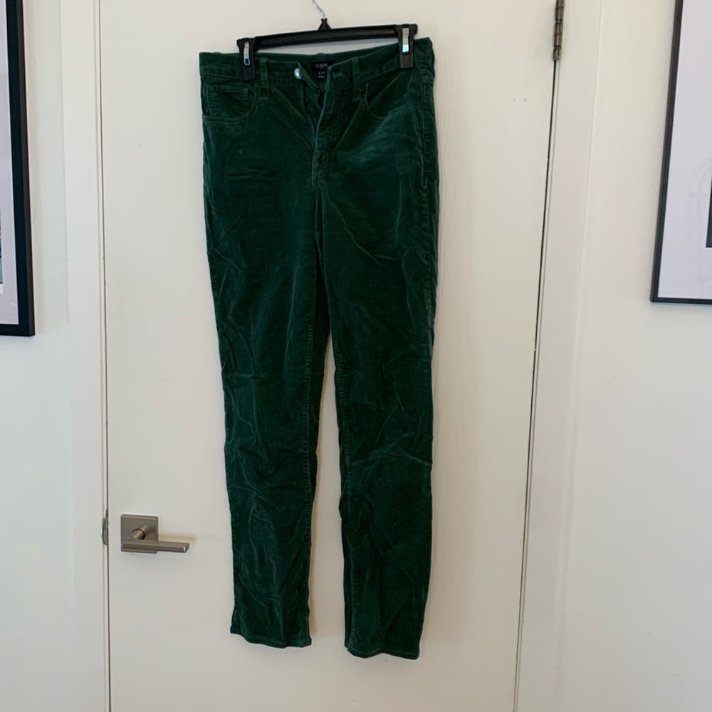 J.Crew Green Women’s Pants - Size 27 Tall, Casual Slim Fit